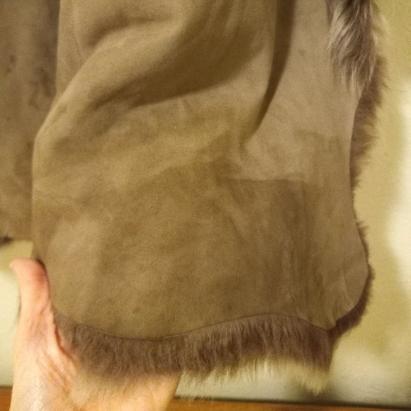 Reversible Toscano Shearling Genuine Sheepskin Coat Luxury Warmth Boho Luxury - Picture 13 of 16